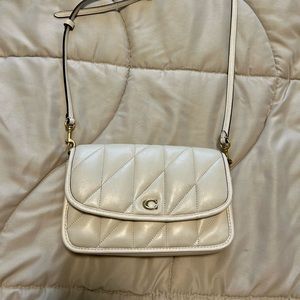 Coach White Quilted Crossbody